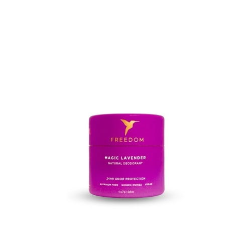 Freedom Natural Eco-Friendly Travel Mini Deodorant, Magic Lavender, 17g/0.6oz